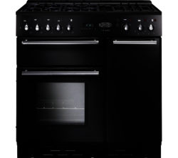 RANGEMASTER  Toledo 90 Dual Fuel Range Cooker - Black & Satin